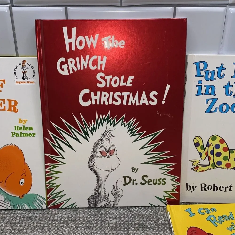 Set‎ Of 7 Dr Seuss Books Hardcover Literacy Reading Fun Classroom Homeschool
